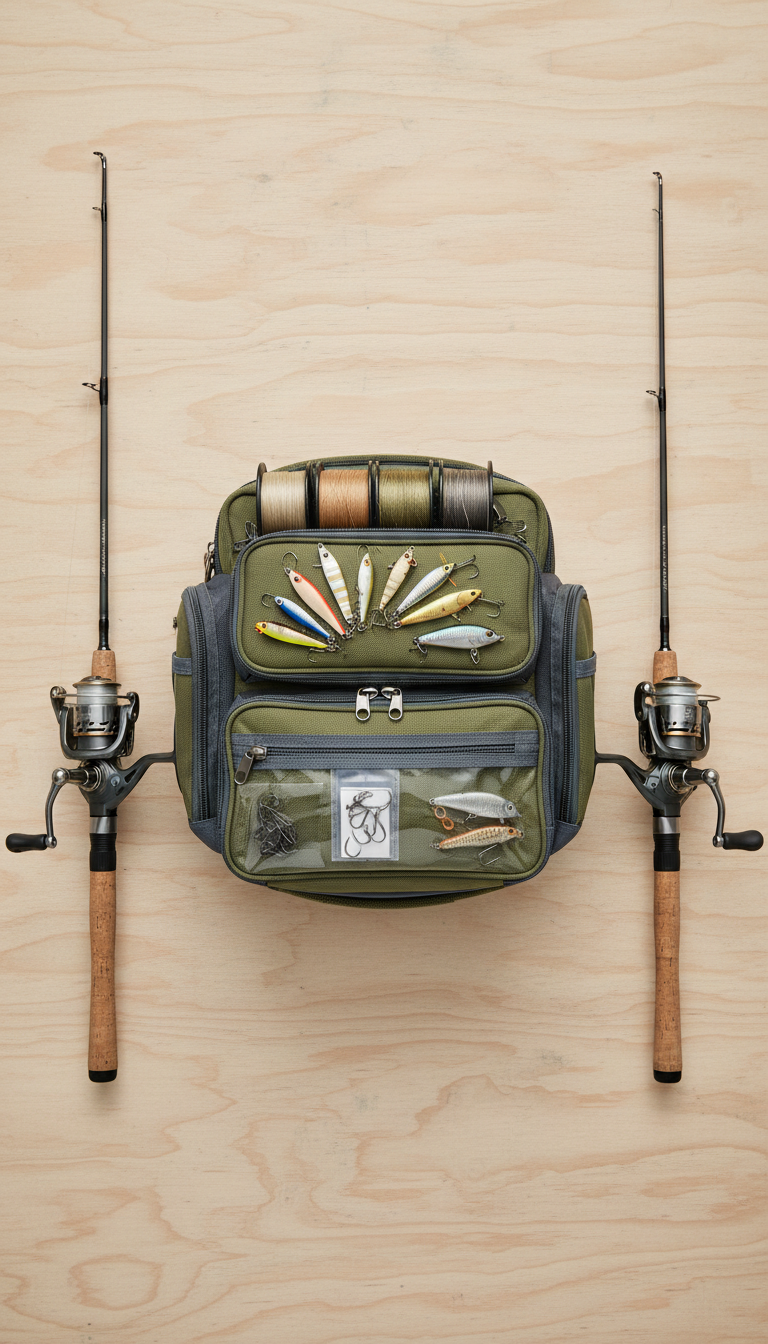 Angler's tackle bag