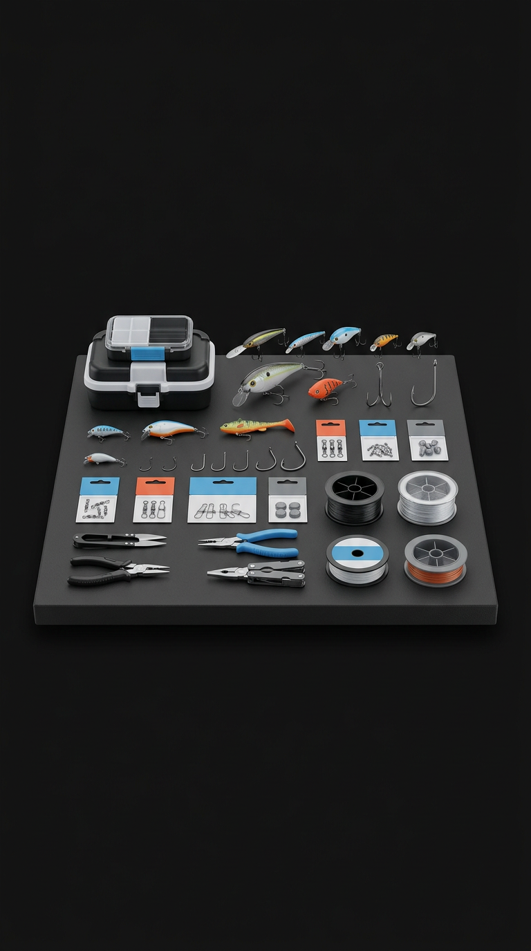 Modular fishing tackle set